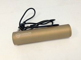 Nasvetľovacie kovový tlmič Battle Owl - Desert TAN - - NEFUNKČNÝ [G&G]