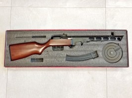 Airsoftový samopal PPSH - EBB, celokov, ABS pažba 2x zásobník (SW-09A) - VRÁTENÉ V 14 DŇACH [Snow Wolf]