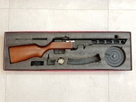 Airsoftový samopal PPSH-41 EBB, celokov, pravé drevo (SW-09W) [Snow Wolf]