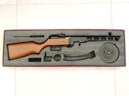 Airsoftový samopal PPSH-41 EBB, celokov, pravé drevo (SW-09W) - - VRÁTENÝ VE 14 DŇACH [Snow Wolf]