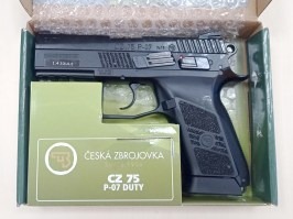 Airsoftová pištoľ CZ 75 P-07 DUTY S. - CO2, Blowback - VRÁTENÉ V 14 DŇACH [ASG]