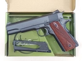 Airsoftová pištoľ Dan Wesson 1911 A2 - CO2, BlowBack, celokov - SERVISOVANÝ [ASG]