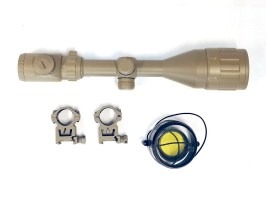 Puškohľad 3-9x50 AOEG s podsvietením - TAN - VRÁTENÉ [UFC]