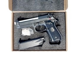 Airsoftová pištoľ M9A1, plyn blowback (GBB) - čierna - NEFUNKČNÁ [Snow Wolf]