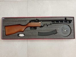 Airsoftový samopal PPSH-41 EBB, celokov, pravé drevo (SW-09W) - VRÁTENÉ V 14 DŇACH [Snow Wolf]