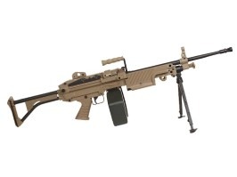 Airsoftové guľomet M249 FN Minimi (MK I), celokov - DE [A&K]