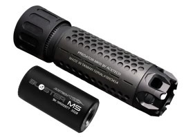 Nasvetľovacie tlmič Predator MKIII s imitáciou výšľahu (Blaster MS) - Čierny [ACETECH]