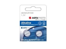 Alkalická gombíková batéria 1,5V AG10 / LR54 / LR1130 / 389-390 - 2ks [AgfaPhoto]