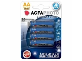 Tužkové alkalické batérie 1,5V AA / LR6 - 4ks [AgfaPhoto]