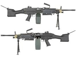 Airsoftový ľahký guľomet FN M249 MKII SAW - celokovový [A&K]