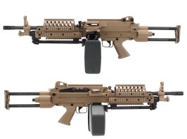 Airsoftové guľomet M249 SPW, celokov - DE [A&K]