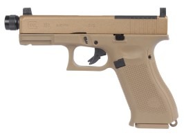 Airsoftová pištoľ Glock 19X MOS, kovový záver, CO2 blowback - Coyote [UMAREX]