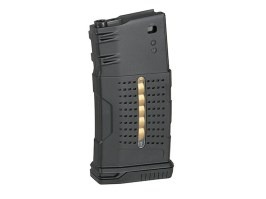 220-ranový polymérový zásobník s ergonomickým úchopom pre AR-10/SR25 - Čierny [Battleaxe]