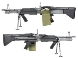 Airsoftové ľahký guľomet M60 E4 MK43, celokov [A&K]