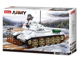 Stavebnica ARMY Bitka o Budapešť M38-B0978 Biely tank T-34/85 [Sluban]