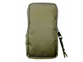 Puzdro na telefón s MOLLE väzbou, veľké (17 × 9 × 2 cm) – zelené [AS-Tex]