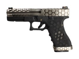 Airsoftová pištoľ G-HexCut VX01 - strieborná/čierná [AW Custom]