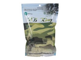 Airsoftové guličky BB King 0,25g 4000ks - biele [BB King]