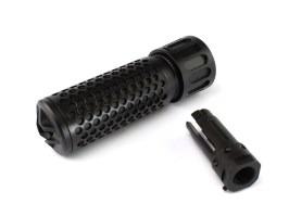 Rýchloupínacie tlmič KAC QDC CQB s kompenzátorom, 135mm - čierny [Big Dragon]