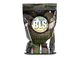 Airsoftové guličky nasvetľovacie BLS BIO Tracer 0,20 g | 5000ks | 1 kg - zelené [BLS]