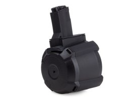 Bubnový elektrický zásobník na 1200 rán pre MP5 - čierny [CYMA]