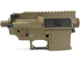 Kompletné kovové telo pre M4, štýl HK416 - pískové (DE) [E&C]