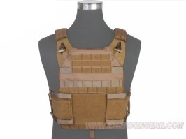 Vesta s imitáciou plátov Jumper Plate Carrier 2.0 - Coyote Brown [EmersonGear]