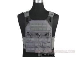 Vesta s imitáciou plátov a trojitou sumkou M4 Jumper Plate Carrier - Wolf Grey [EmersonGear]