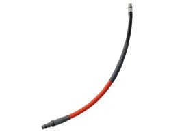 USL HPA hadica SlimLine - QD samec + 1/8NPT, 25cm s opletom - červená [EPeS]