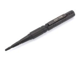 Kompaktné taktické pero s rozbíjačom skiel KBT-02 - čierne [ESP]