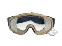 Taktické okuliare SI s prepravným puzdrom Desert - číre, tmavé [FMA]