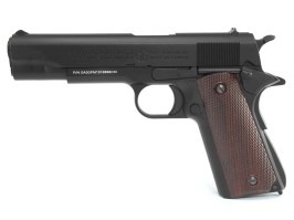 Airsoftová pištoľ GPM1911, celokov, plyn BlowBack (GBB) - čierna [G&G]