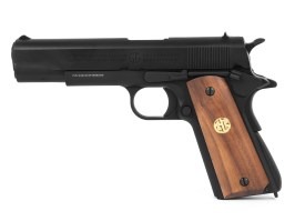 Airsoftová pištoľ GPM1911 GP2, celokov, plyn BlowBack (GBB) - čierna [G&G]