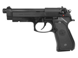 Airsoftová pištoľ GPM92 GP2, celokov, plyn BlowBack (GBB) - čierná [G&G]