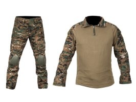 Bojová uniforma s chráničmi - Digital Woodland [Imperator Tactical]