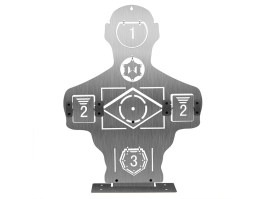 Plechový cvičný terč 46x34cm - strieborný [Imperator Tactical]