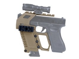 Taktický KIT s RIS pre náhradný zásobník pre Glock 17/18/19 - TAN [Imperator Tactical]
