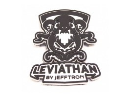 PVC 3D nášivka Leviathan - čiernobiela [JeffTron]