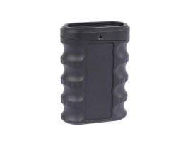 CNC polohovateľná vertikálna rukoväť 0-8°, kov (M-LOK & KeyMod) – čierna [JJ Airsoft]