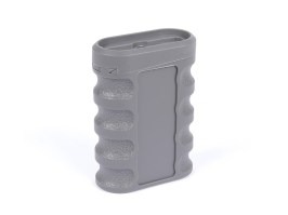 Polohovateľná vertikálna rukoväť 0-8°, Nylon (M-LOK & KeyMod) – sivá [JJ Airsoft]