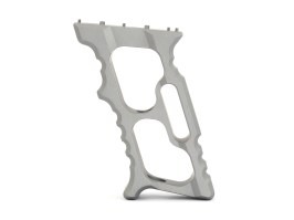 CNC hliníková rukoväť TD Minivert pre KeyMod / M-LOK predpažbie - šedá [JJ Airsoft]