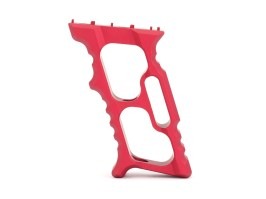 CNC hliníková rukoväť TD Minivert pre KeyMod / M-LOK predpažbie - červená [JJ Airsoft]