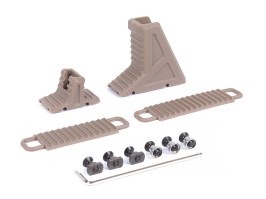 Sada dorazu dlane Fullstop s vedením káblov pre M-LOK & KeyMod – TAN [JJ Airsoft]