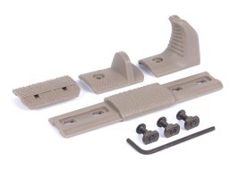 Set dorazu dlane na M-LOK predpažbie - TAN [JJ Airsoft]