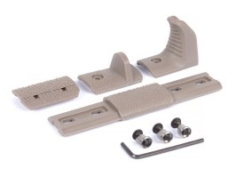 Modulárny doraz dlane pre KeyMod, 3-dielna sada – TAN [JJ Airsoft]