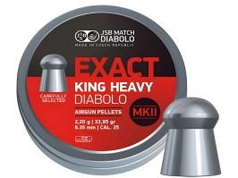 Diabolky EXACT King Heavy MKII 6,35mm (cal .25) / 2,200g - 300ks [JSB Match Diabolo]