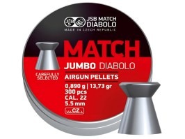Diabolky MATCH Jumbo 5,50mm (cal .22) / 0,890g - 300ks [JSB Match Diabolo]