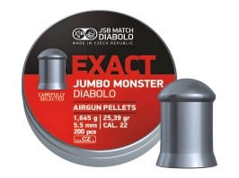 Diabolky EXACT Jumbo Monster 5,52mm (cal .22) / 1,645g - 200ks [JSB Match Diabolo]
