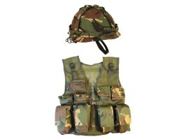 Detská sada vesty a helmy Kids - DPM [KOMBAT Kids]