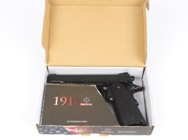 Airsoftová pištoľ 1911 M.E.U. CO2, celokov, BlowBack - čierna - NEFUNKČNÁ [KWC]